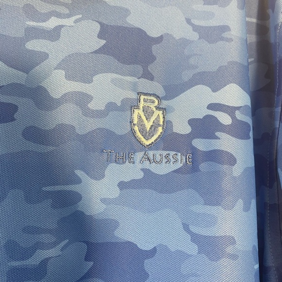 PETER MILLAR x ROYAL MELBOURNE Size Large Mens Camo Summer Comfort Polo Shirt - Picture 3 of 7